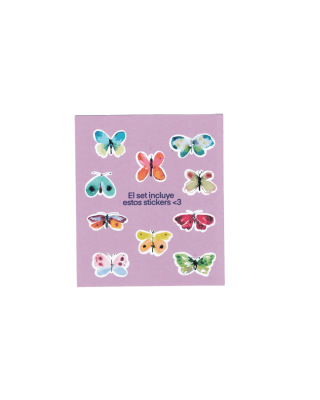 SET STICKERS TEMÁTICA MARIPOSAS