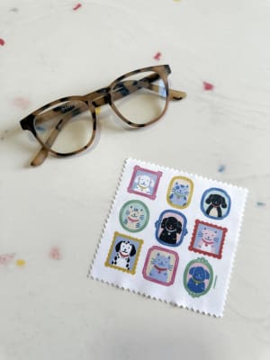 Pañito lentes marcos perritos y gatitos