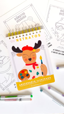 LIBRO PARA COLOREAR VAMOS A PINTAR RETRATOS POCKET1