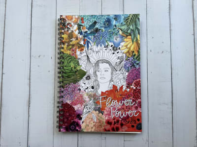 Libro para Pintar Flower Power Conka Collage