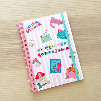 My sticker collection notebook