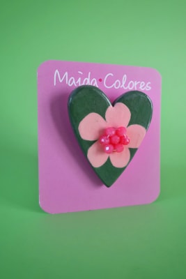 Prendedor cerámica grande 002