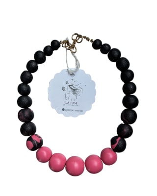 Collar Pelotitas Rosas Pelotitas rosadas
