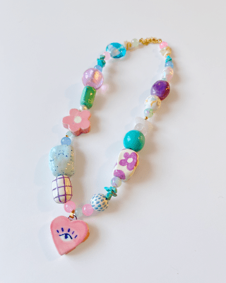 Collar Irie tonos rosas1