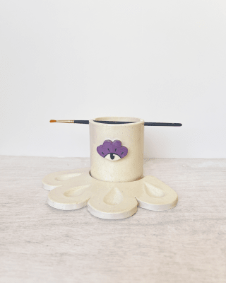 mezclador con vaso flor roja1