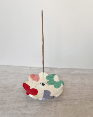 portaincienso flor turquesa2