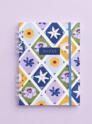 Cuaderno Flor Huilli Naranja