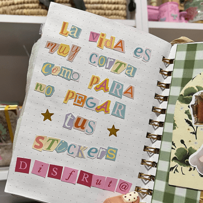 Lámina Stickers Abecedario para tu journal - ni tan chica