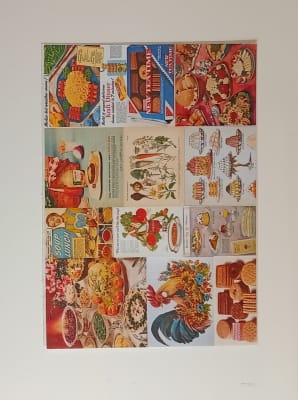 Lámina de Stickers Cook Vintage