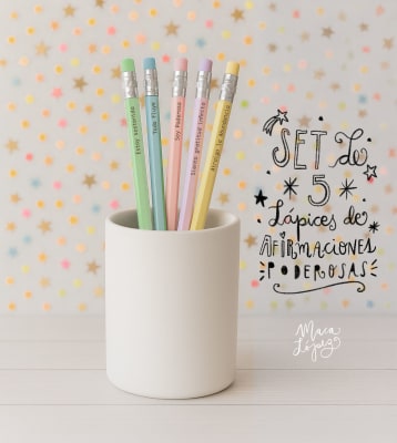 Set 5 lapices afirmaciones Poderosas