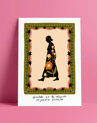 Print Guarda en tu interior un jardin secreto