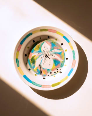 Plato decorativo Inventemos Flores1