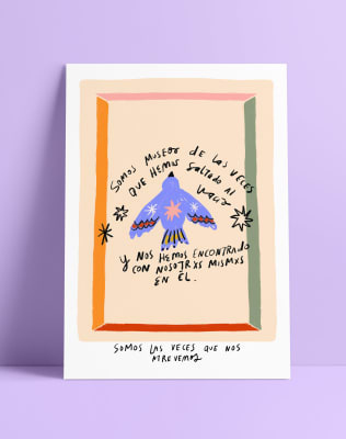 Postal Somos las veces que nos atrevemos