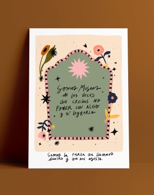 Postal Somos la fuerza que llevamos dentro1