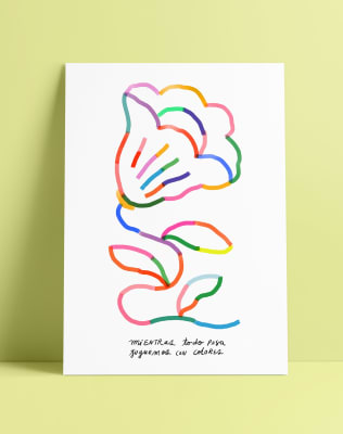 Postal Juguemos con Colores