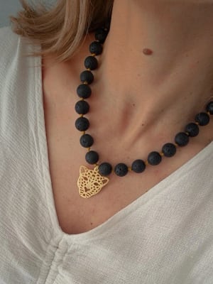 Collar Chita Piedra Volcánica