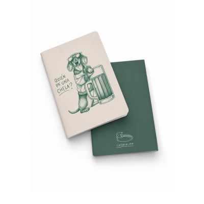 Libreta A5 salchicha chela2