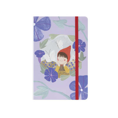 Libreta tapa dura Entre las flores lila