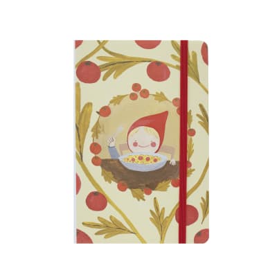 Libreta tapa dura Fideos con tomate amarilla
