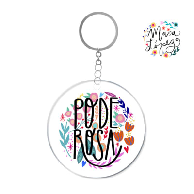Llavero Poderosa White