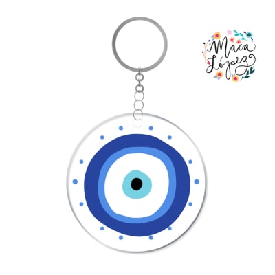 Llavero Ojo Blue Maca Lopez1