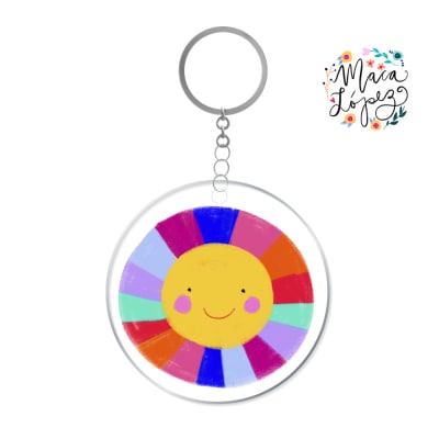 Llavero Sol Arcoiris