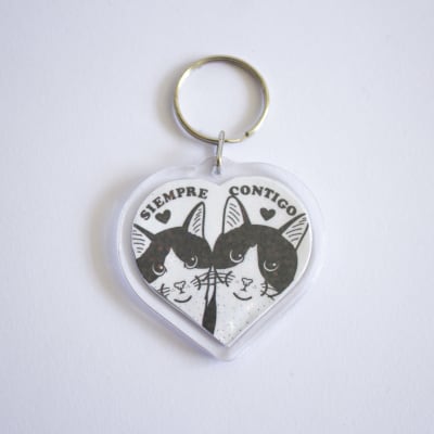 Llavero Acrilico (Siempre contigo)