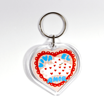 LLAVERO CORAZON  VIVA EL AMOR