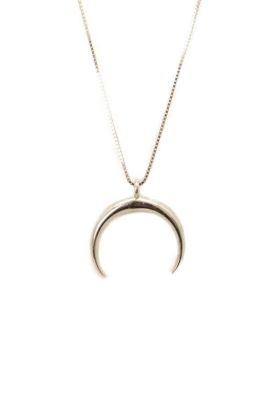 COLLAR PLATA LUNA CRECIENTE