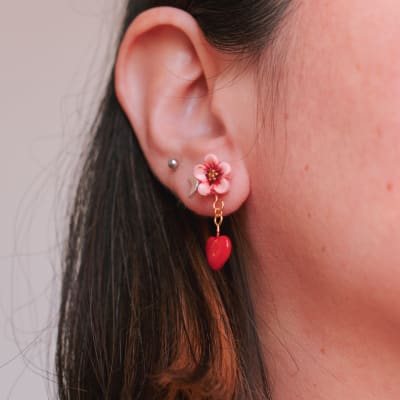 Aros Sakura Corazón