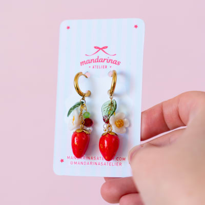 Aros Frutilla Roja