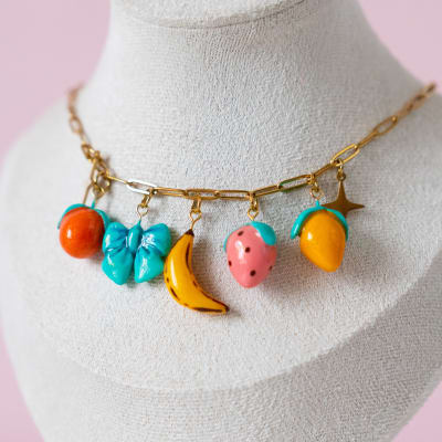 Collar Charms Frutas