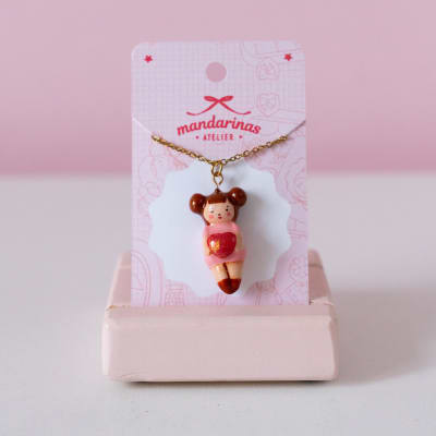 Collar Niña Pink Corazon3