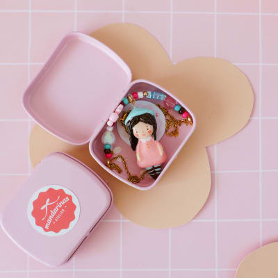 Collar Celeste con caja