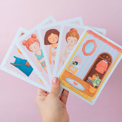 Set Muñecas de papel