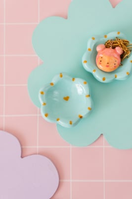 Mini Joyero Flor Menta