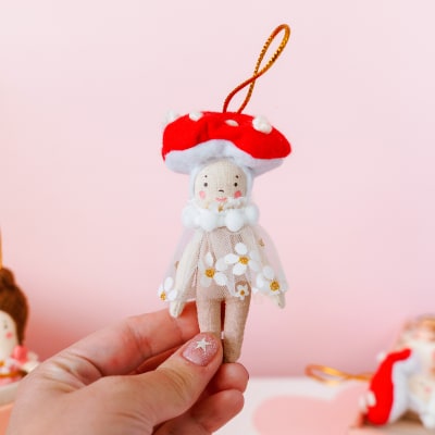 Mini Muñeco Amanita Colgante