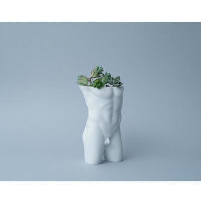 Macetero Torso de un atleta (sin planta) PLANTADOS3D1