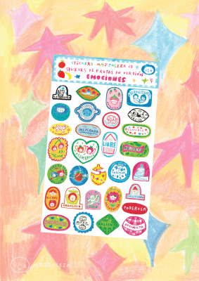 Stickers de frutas versión Emociones