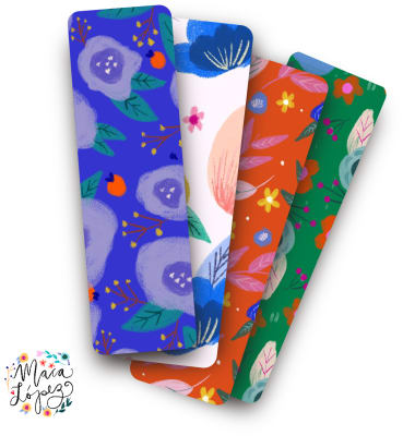 Set 4 Marcadores Libro