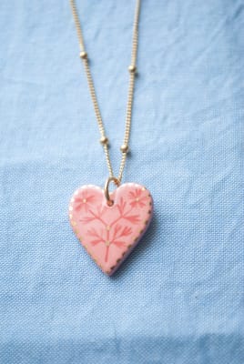 Colgante Corazon Rose