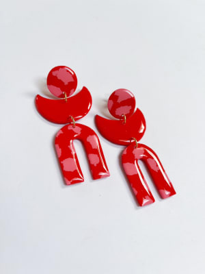 Aros matilda vaq rojo