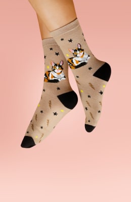 Calcetin Gata Calico