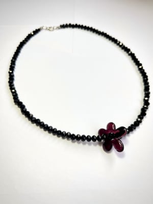 Collar cristal flower