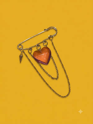 Prendedor corazón valiente lila1