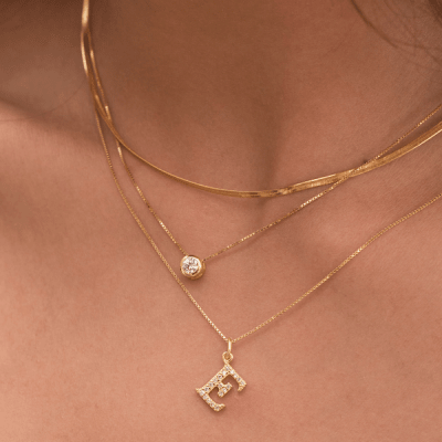 COLLAR GOLD VERMEIL PUNTO LUZ - Musa Accesorios