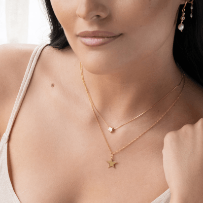 COLLAR GOLD VERMEIL ESTRE XL - Musa Accesorios