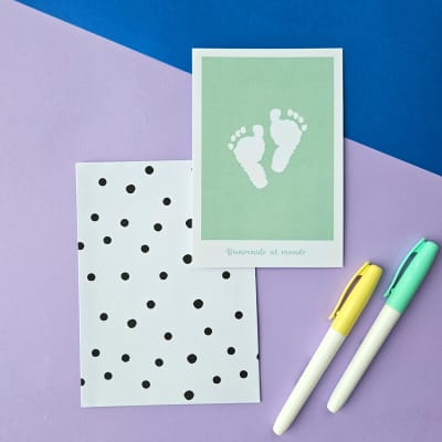 Tarjeta bebé Bienvenido al mundo1