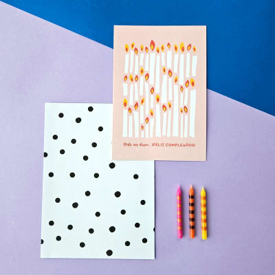 Tarjeta cumpleaños Pide un deseo