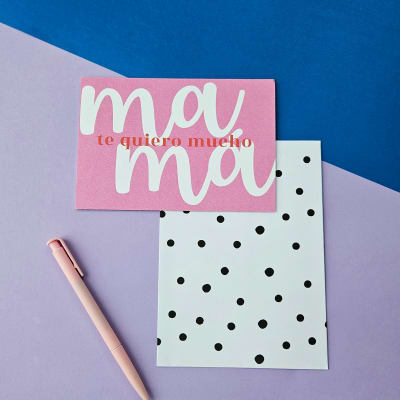 Tarjeta Mamá te quiero mucho